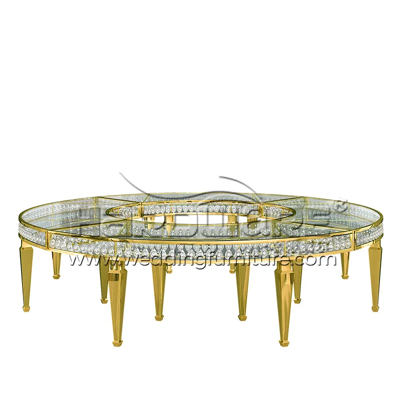 S Shaped Wedding Table