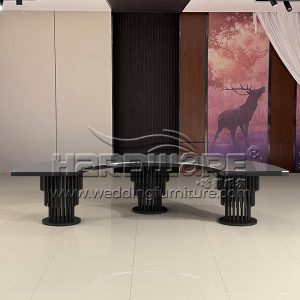 Black Half Moon Table