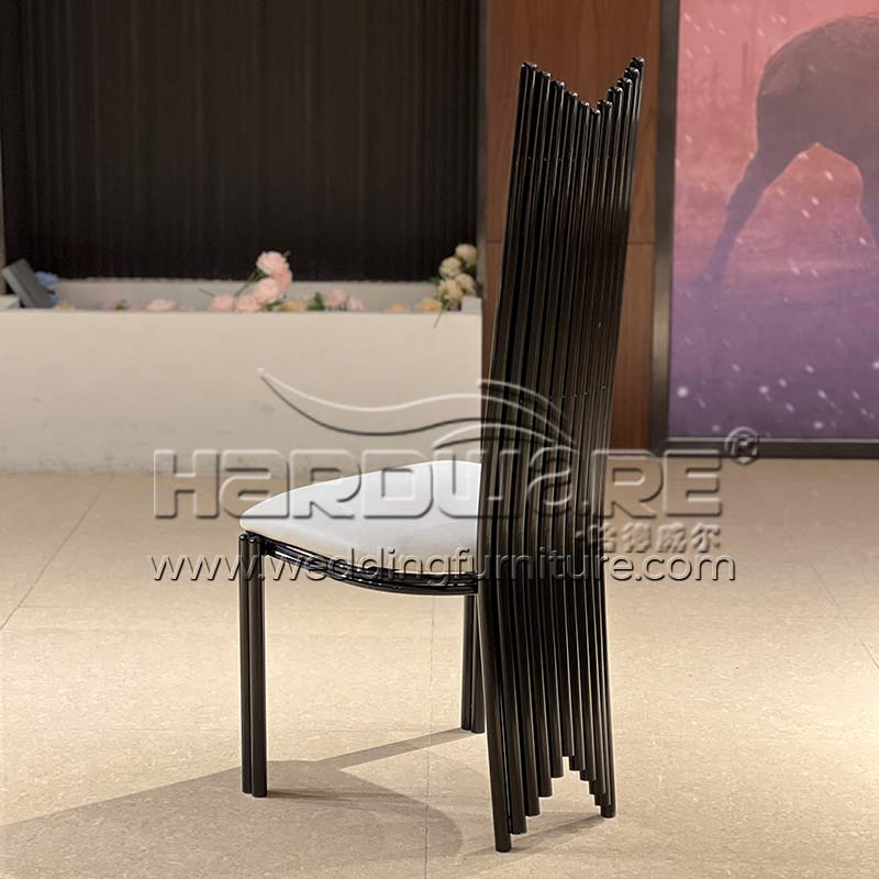 Black Metal Restaurant Chair