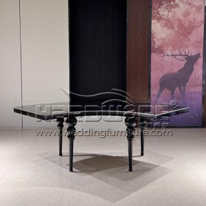 Matte Black Dining Table