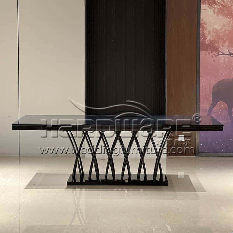 Modern Black Dining Room Table