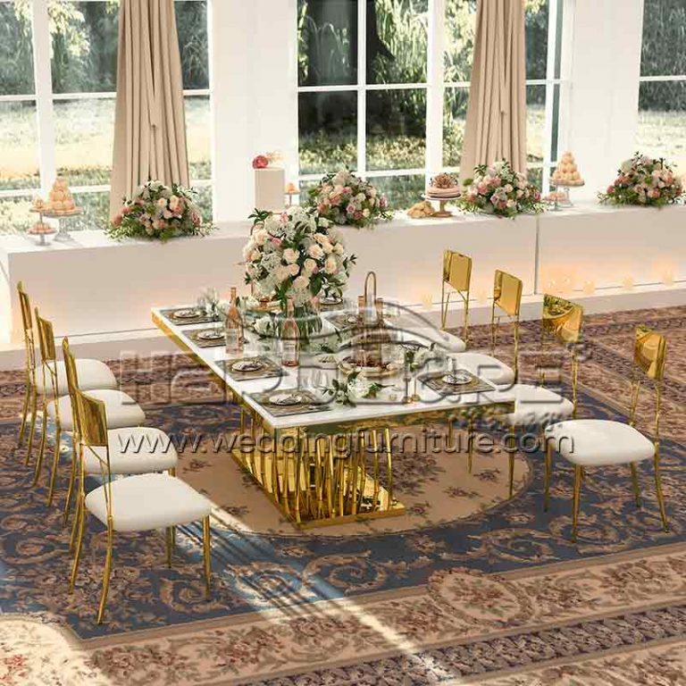 Banquet Table and Chairs for Wedding Ceremony Hall