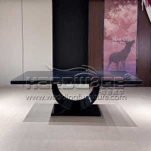 Modern Black Dining Table