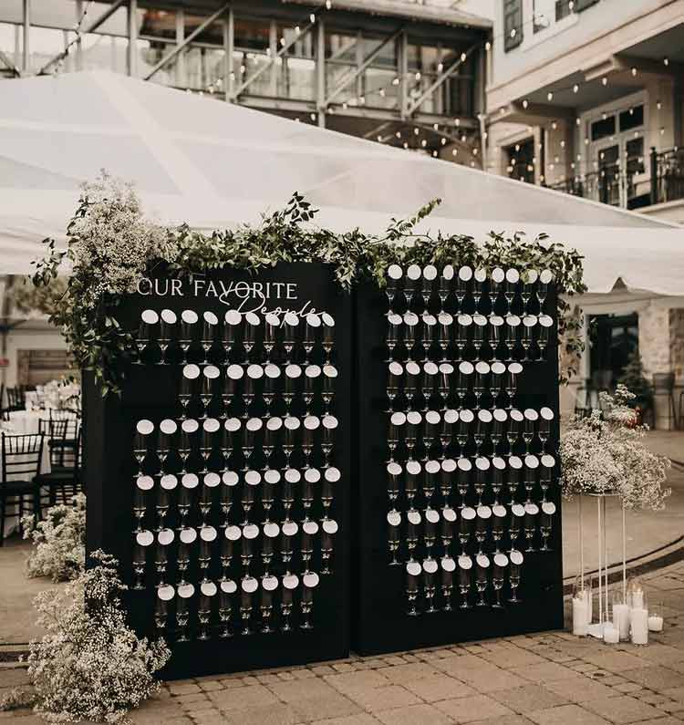 Captivating Champagne Wall Inspiration