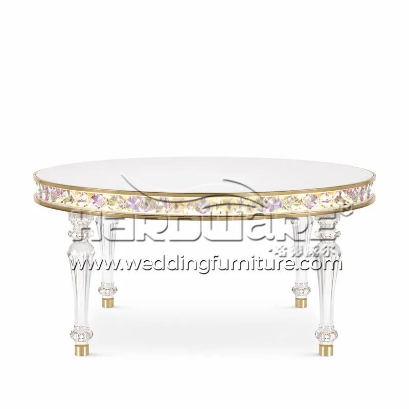 Round Acrylic Dining Table