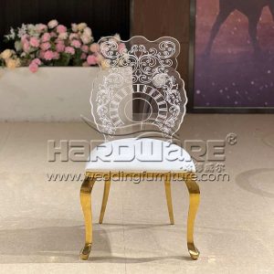 Acrylic Chair with Cushion