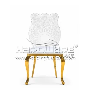 Acrylic Chair with Cushion