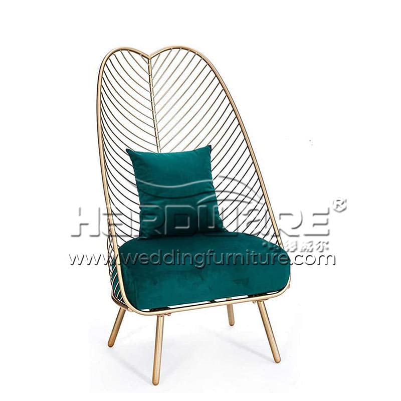 High Back Metal Single Sofa Chair