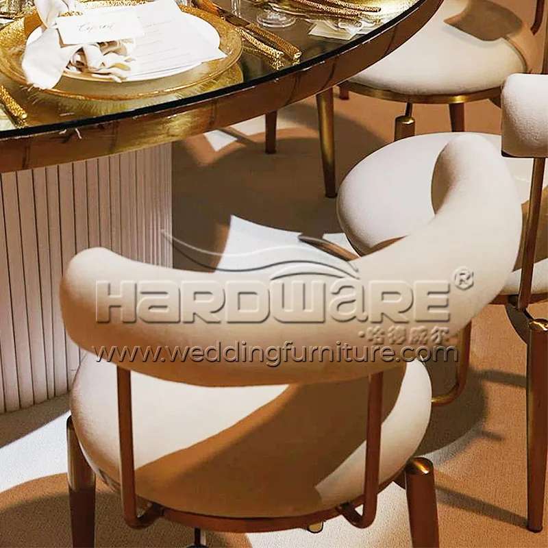 Metal Upholstered Dining Chair