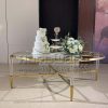 Oval Glass Coffee Table