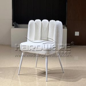 White Bouclé Chair