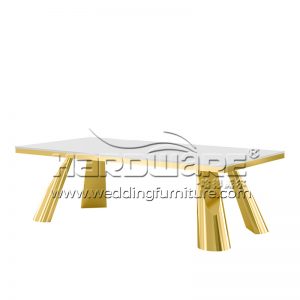 Golden Wedding Table