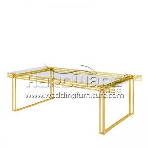 Glass Stainless Steel Table