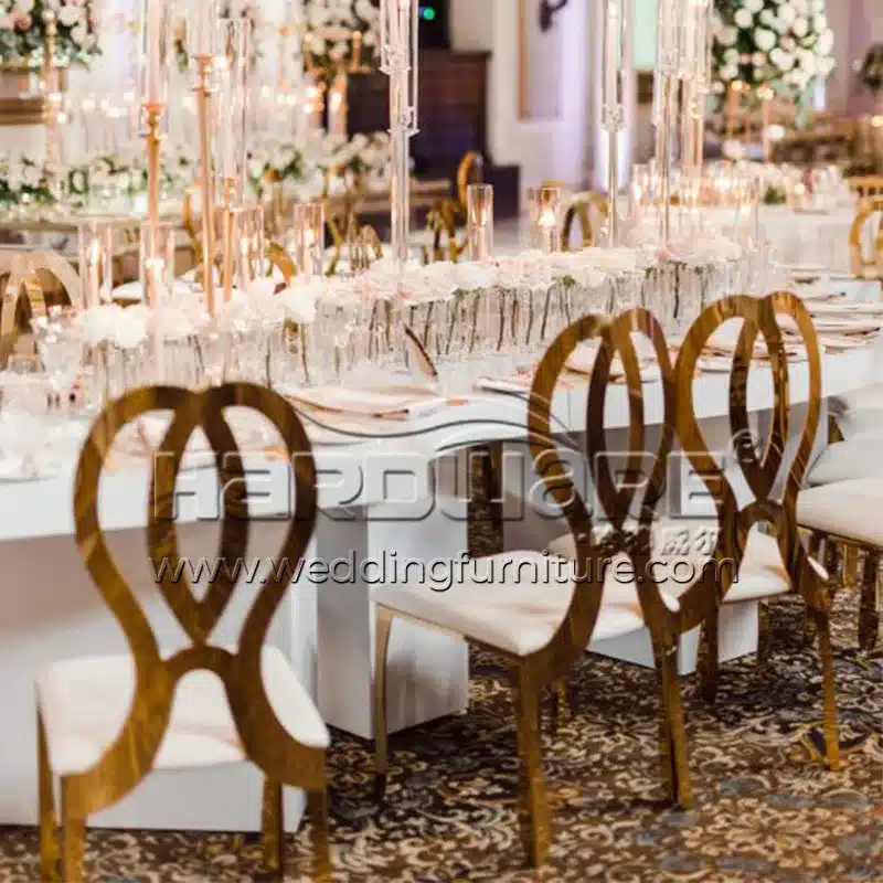 Tables and chairs for the Ceremony