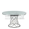 Mirror Glass Round Table