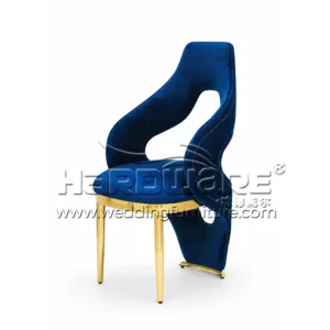 Blue Velvet Dining Chair