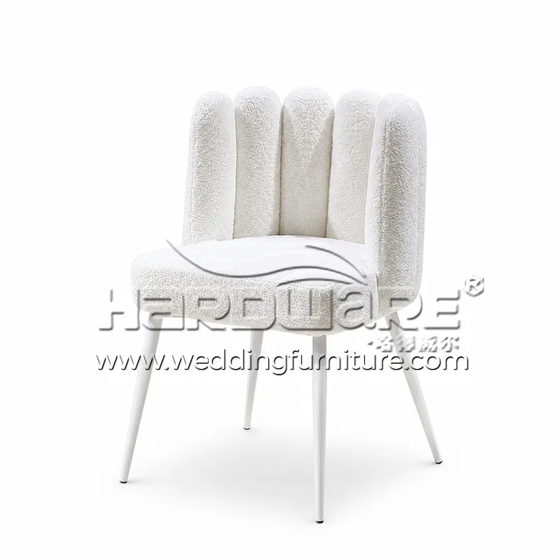 White Bouclé Chair
