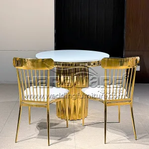 Round Gold Coffee Table