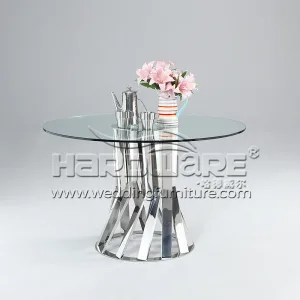 Glass Round Dining Table