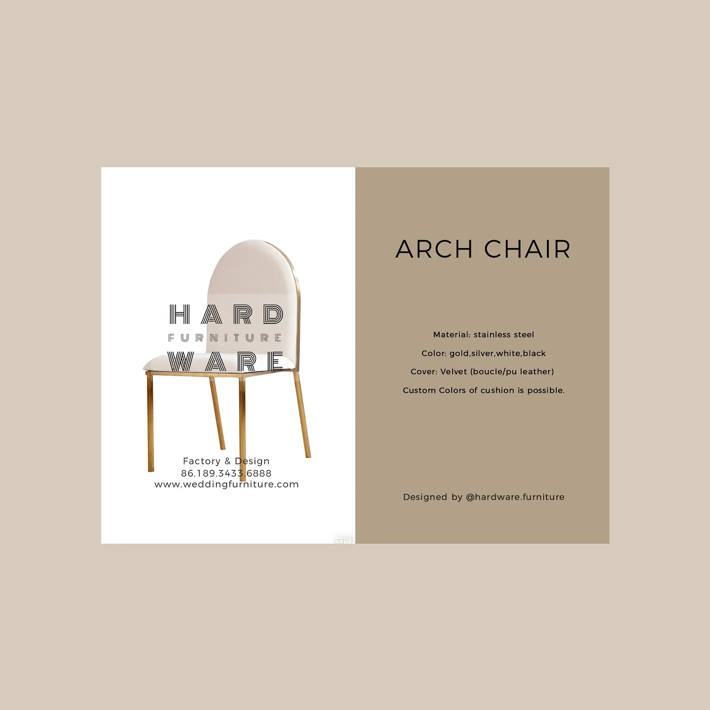 Premium Arch Chairs for Wedding Banquets