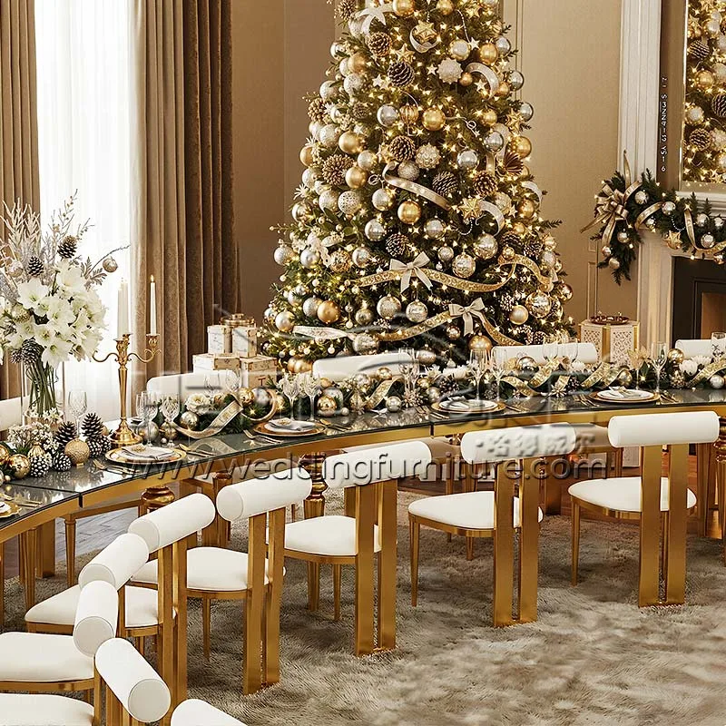 T-back Dining Chair for Christmas Atmosphere Events