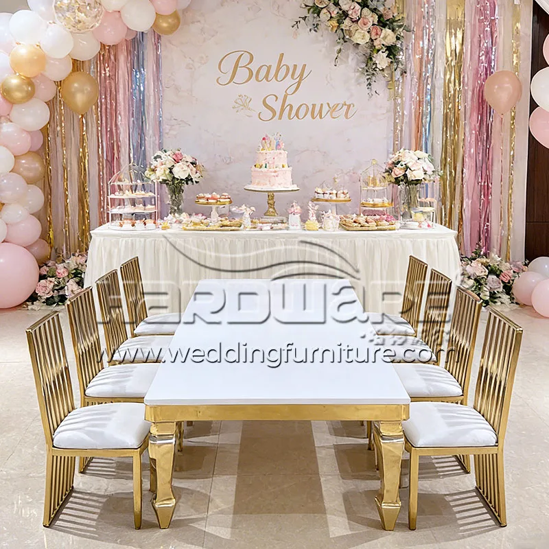 Elevate Your Baby Shower with Luxury Modern Dining