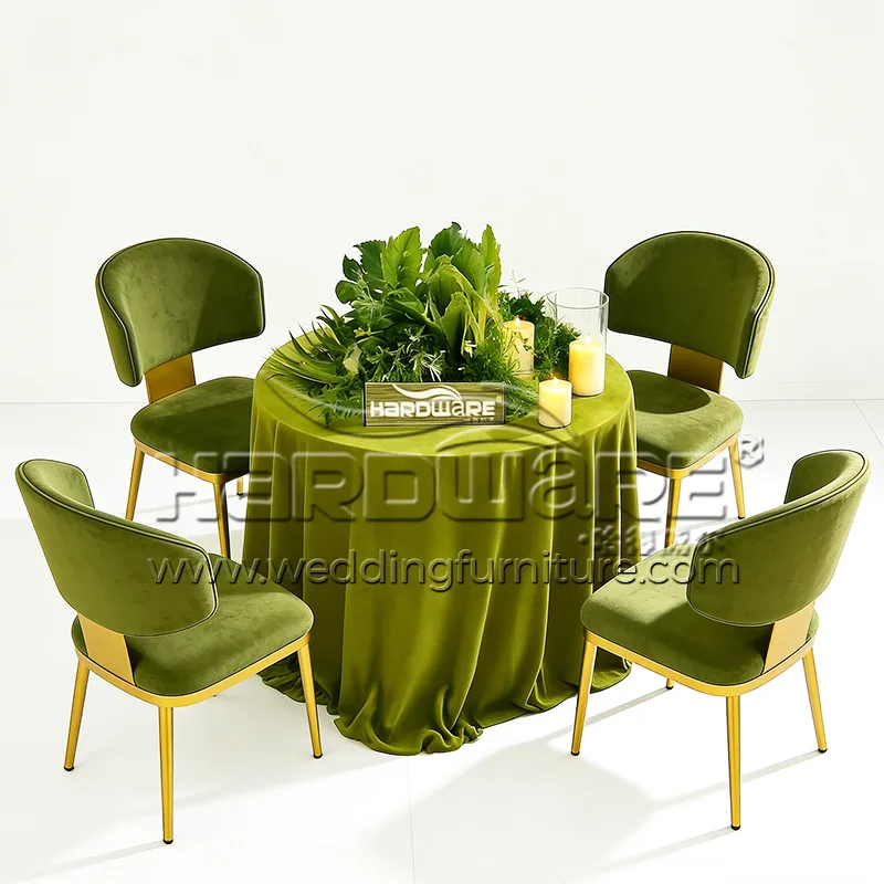 Wingback Dining Chair with Emerald Green Velvet
