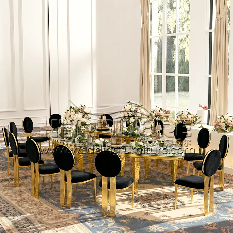 Gold Stainless Steel Event Chair