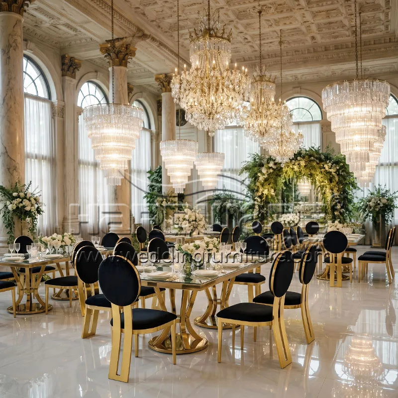 Gold Stainless Steel Event Chair