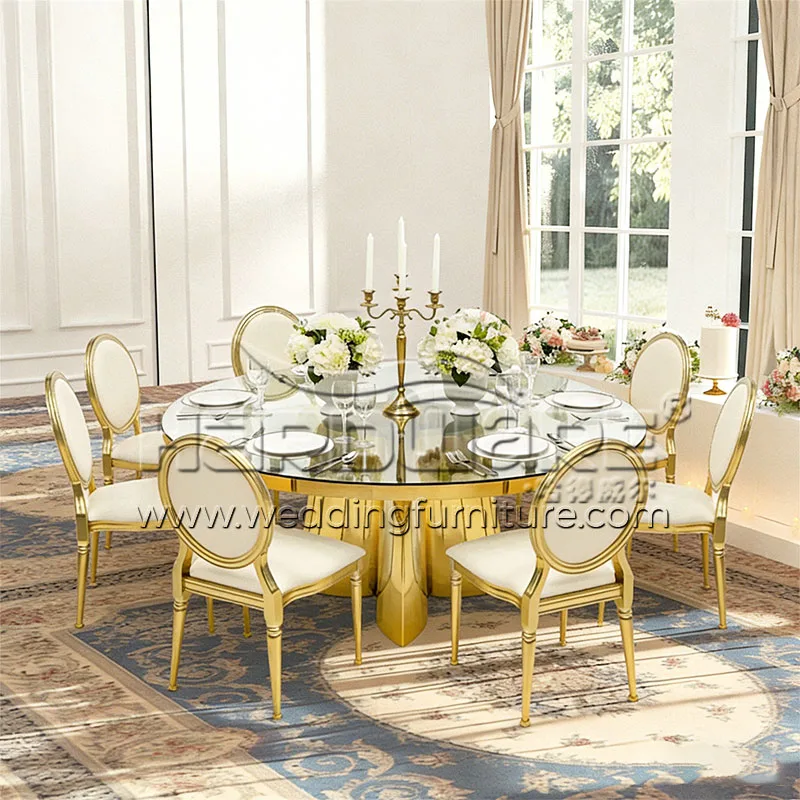 Pedestal Wedding Table Series with Mirror Table Top